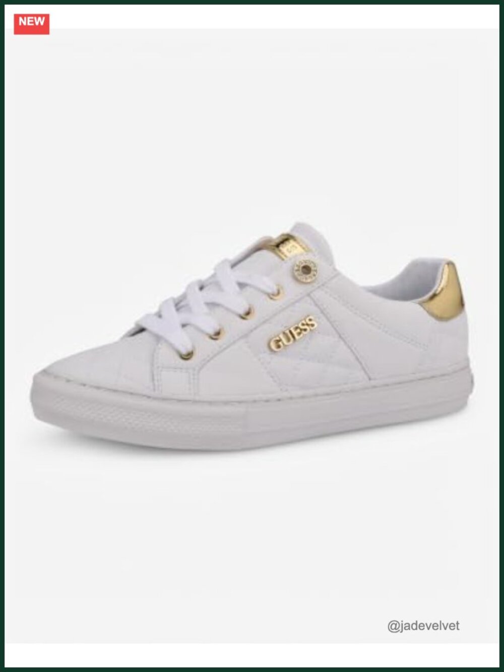 Women's Quilted Faux Leather Fashion Sneakers Lace-Up Platform Athletic Shoes